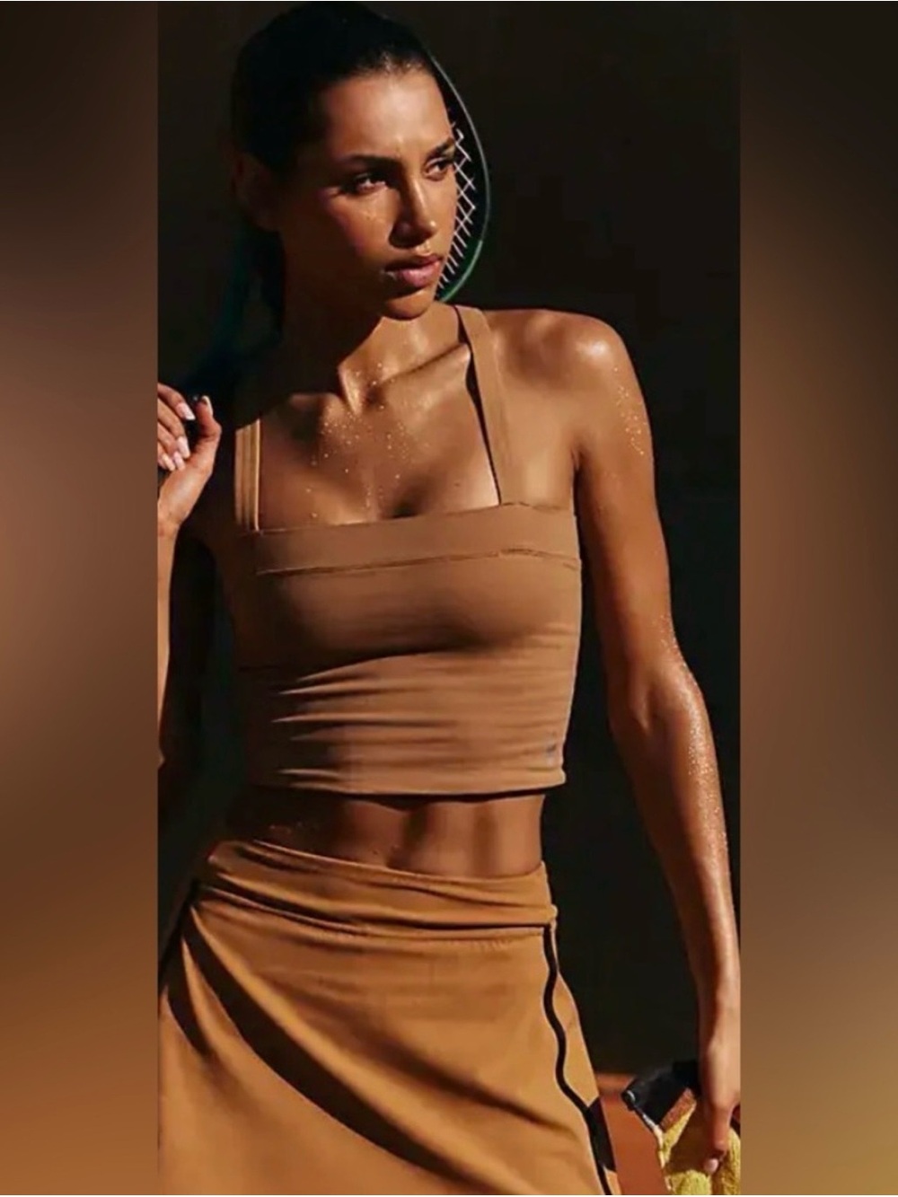 Free People Movement Break the Mold Cami in Camel M/L NWT!!!